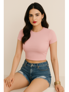 indian-woman-in-a-baby-tee-sitting-on-the-floor-light-baby-pink